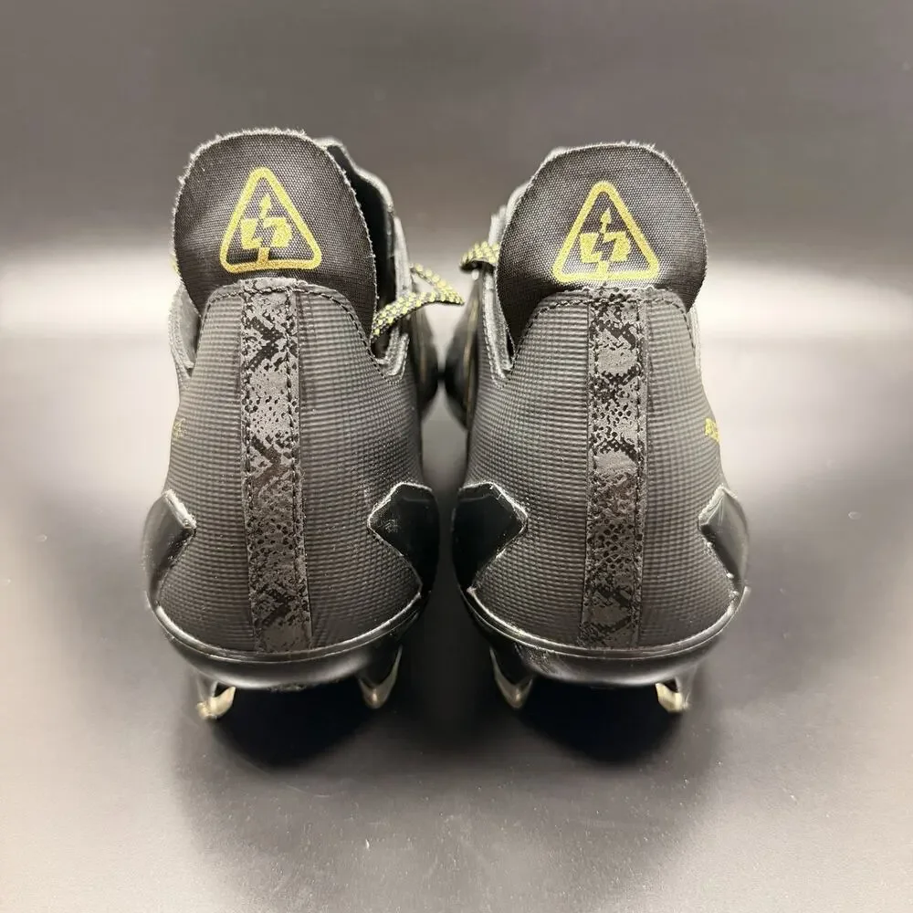 Adidas Adizero Electric Football Cleats Black Gold Metallic Mens Size 10